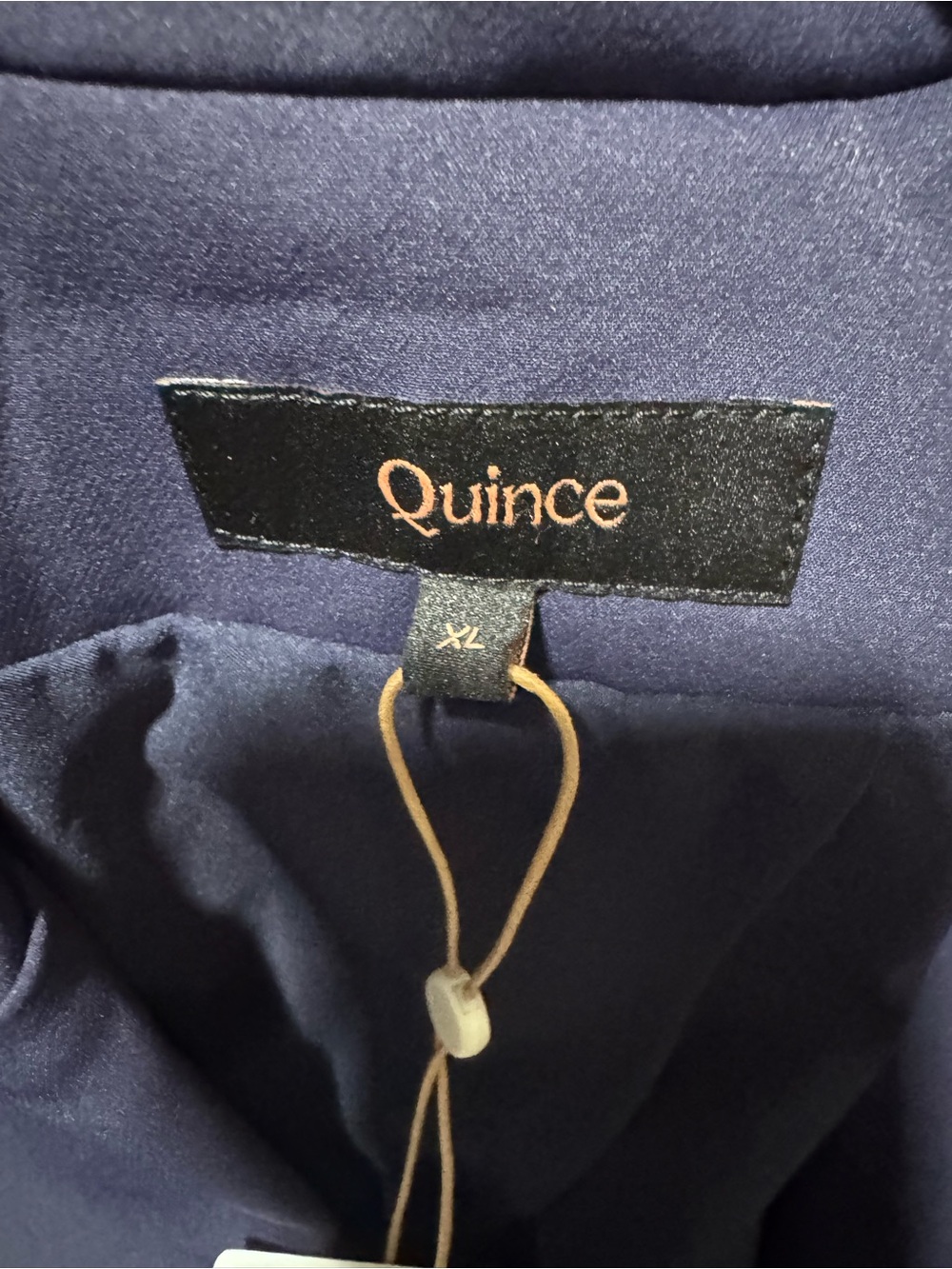 Quince Scuba Single Breasted Convertible Blazer Size XL Deep Navy NWT - Picture 3 of 15